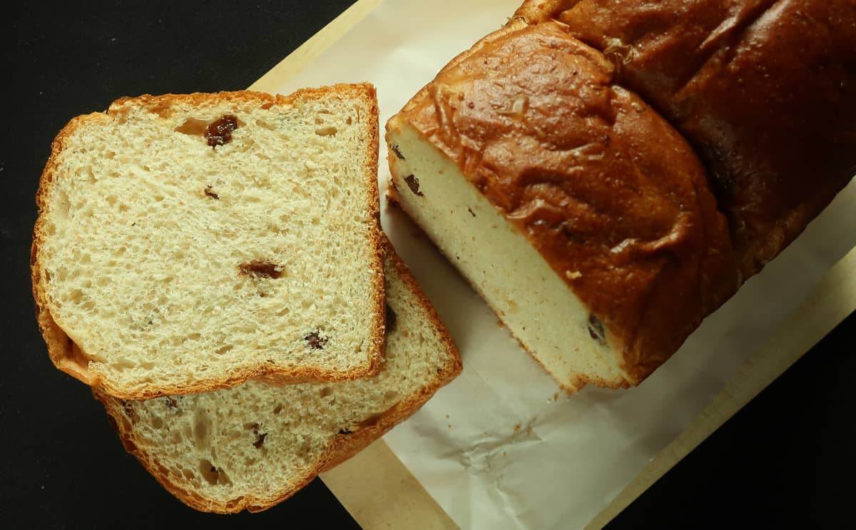 Masa Madre’s California Raisins Whole Wheat Loaf.