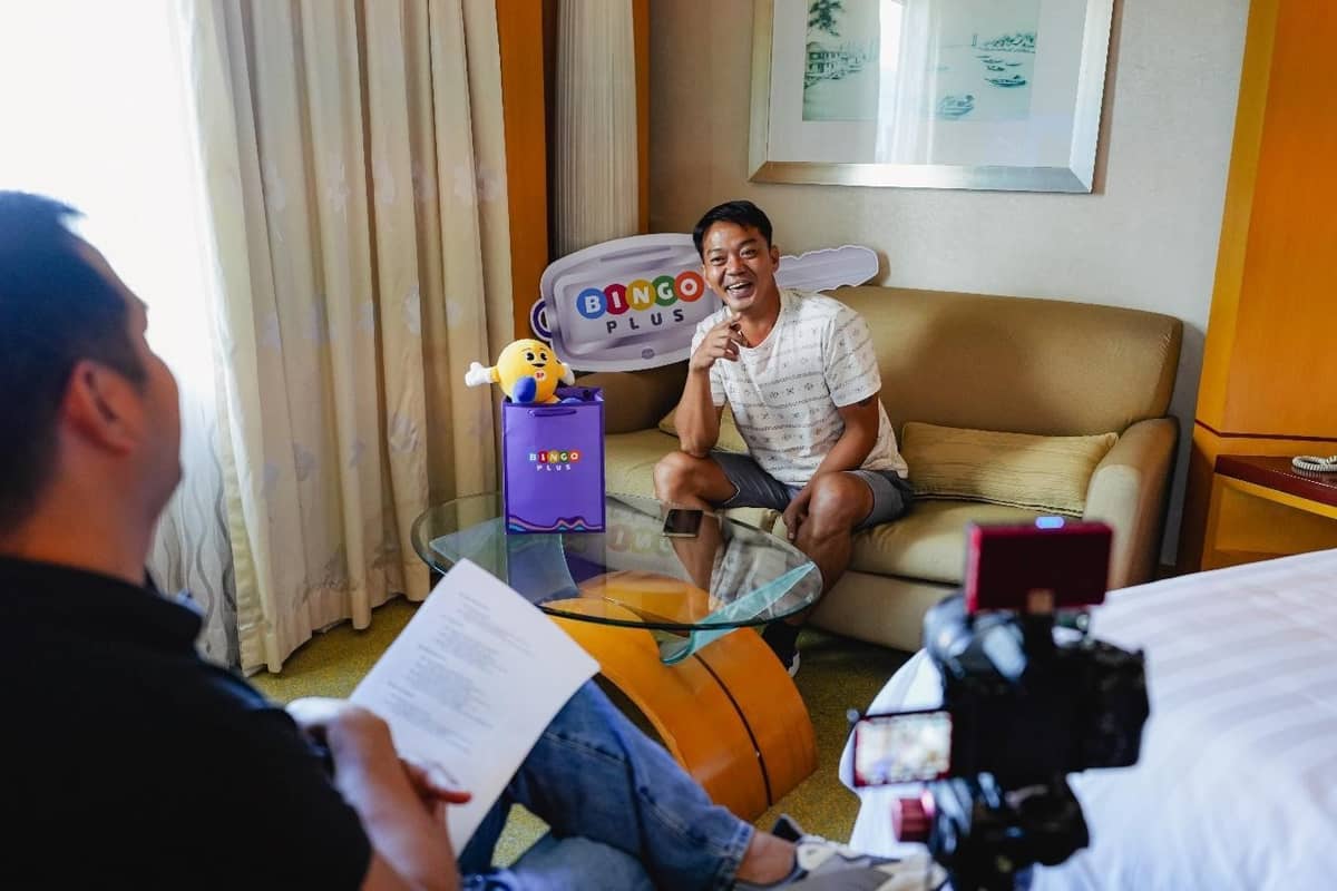 Lucky winner of a brand-new car in a one-on-one interview with BingoPlus.