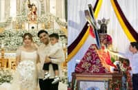 Black Nazarene devotee Angeline Quinto and Coco Martin