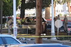Tesla Cybertruck explodes outside Trump hotel