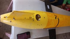 Submarine drone probe pushed