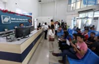 (FILE PHOTO) (January 3 2025) On Friday, January 3, 2024, Social Security System (SSS) members can receive benefits for death, funeral, maternity leave, permanent disability, retirement, sickness, and involuntary separation/unemployment at the SSS Diliman branch on East Avenue in Quezon City. SSS announced that it will increase its monthly contribution by 1% this year, resulting in a 15% total contribution rate, in accordance with the Social Security Act of 2018. This adjustment aims to extend the SSS's fund life and increase benefits for its members. Photo/Analy Labor