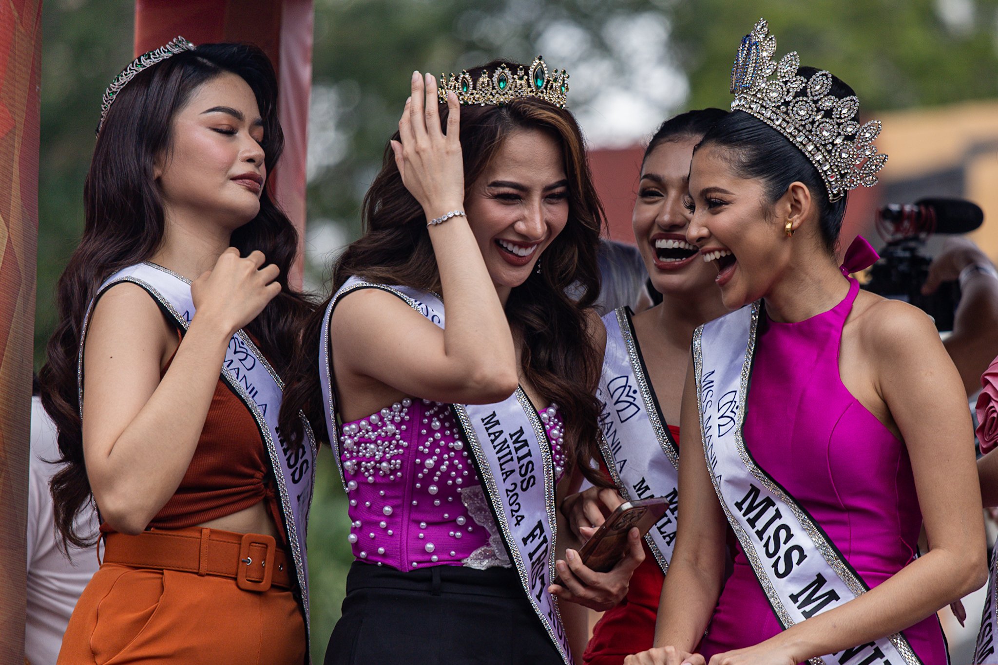 Manila beauty queens join the MMFF’s Parade of Stars, which started at the Kartilya ng Katipunan in Manila, on Saturday, 21 December 2024
