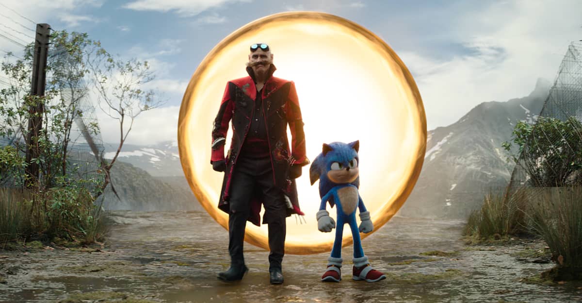 Dr. Robotnik and Sonic.