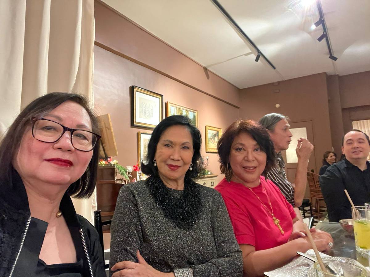 Thelma San Juan, Babette Aquino Benoit and Lorrie Reynoso.