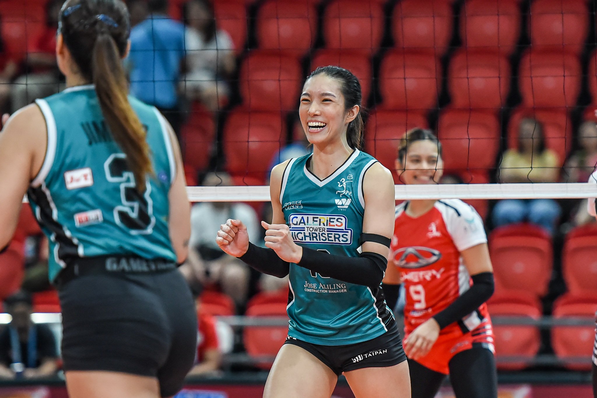 Setter Julia Coronel keeps a positive mindset as Galeries Tower resumes its campaign in the 2024-2025 PVL All-Filipino Conference.