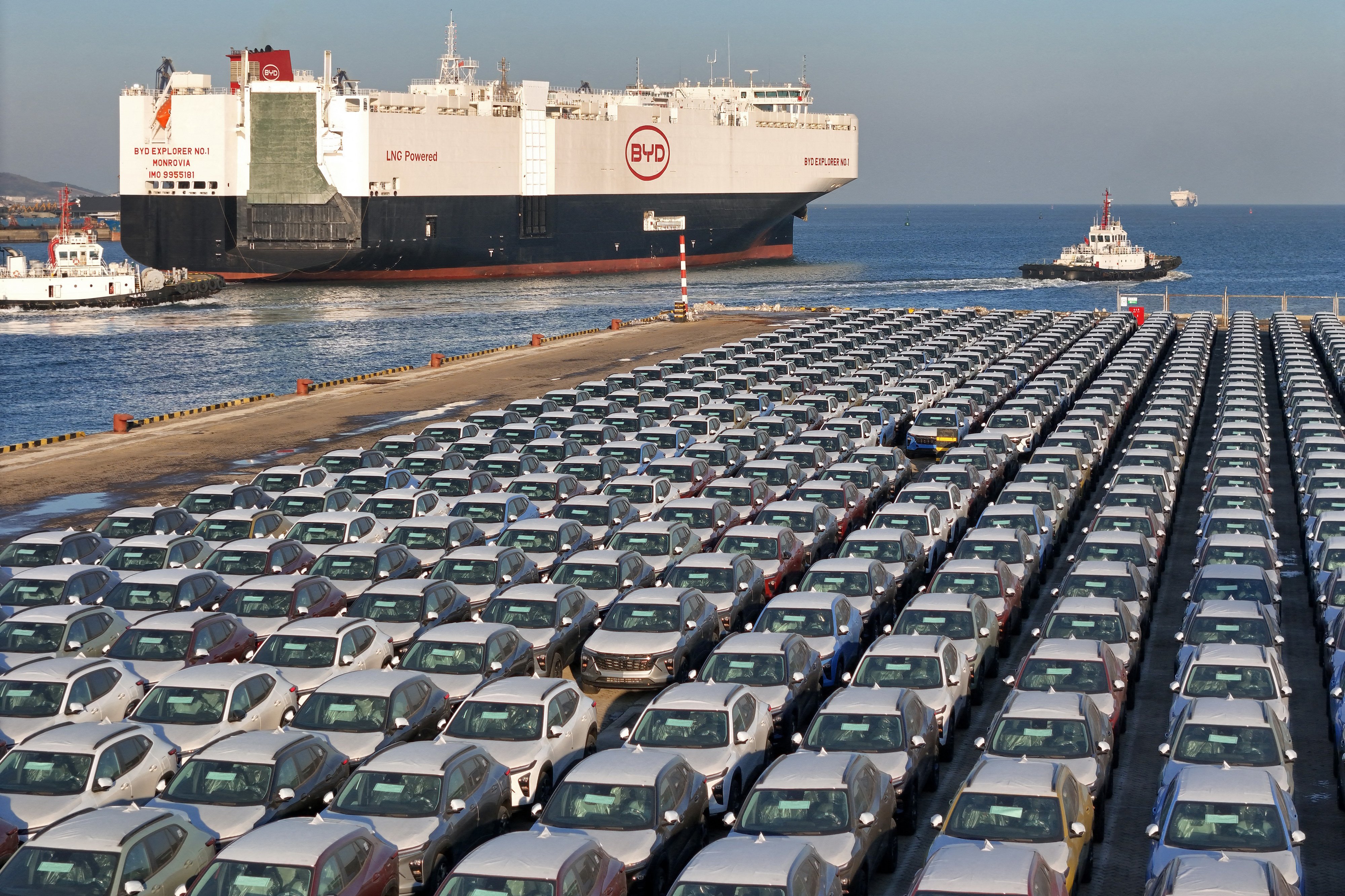 EV giant BYD reports record 2024 sales growth