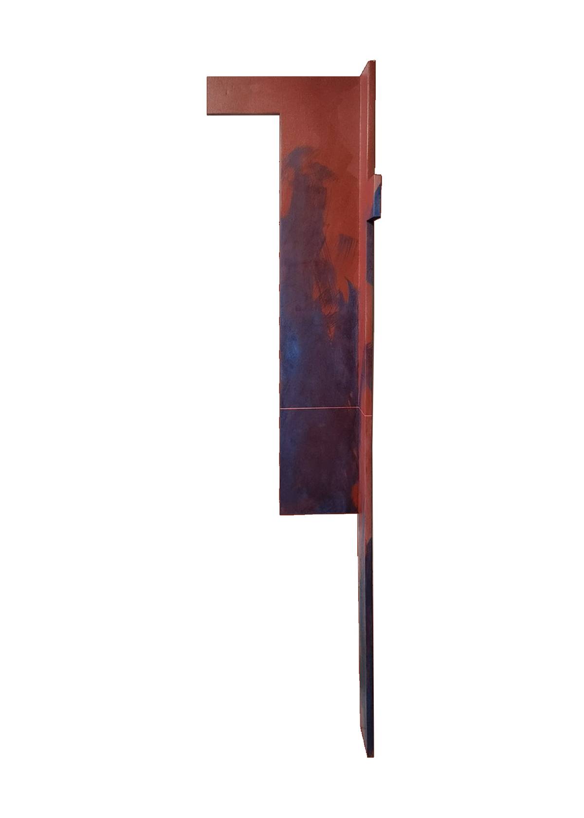 ‘CONSTRUCTIONAL 02,’ acrylic on wood,  40 cm x 180 cm x 20 cm, 2024.