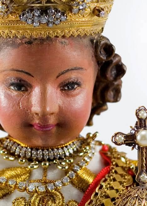 Sto. Niño de Cebu,
the oldest and only canonically crowned image of the child jesus in the Philippines.