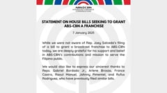 ABS-CBN releases statement on new franchise renewal efforts