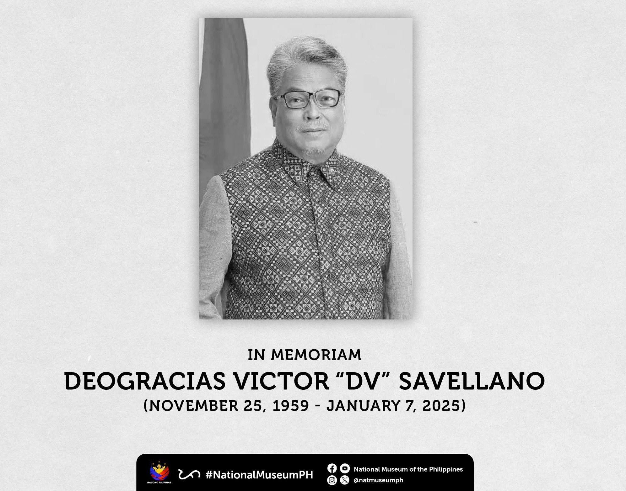 NMP mourns passing of cultural heritage advocate DV Savellano