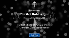 PCSO mourns the passing of Claribel Robles Ejan