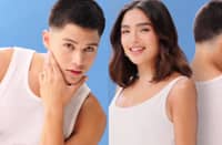 Kyle Echarri and Andrea Brillantes in Brillant Skin digital ad