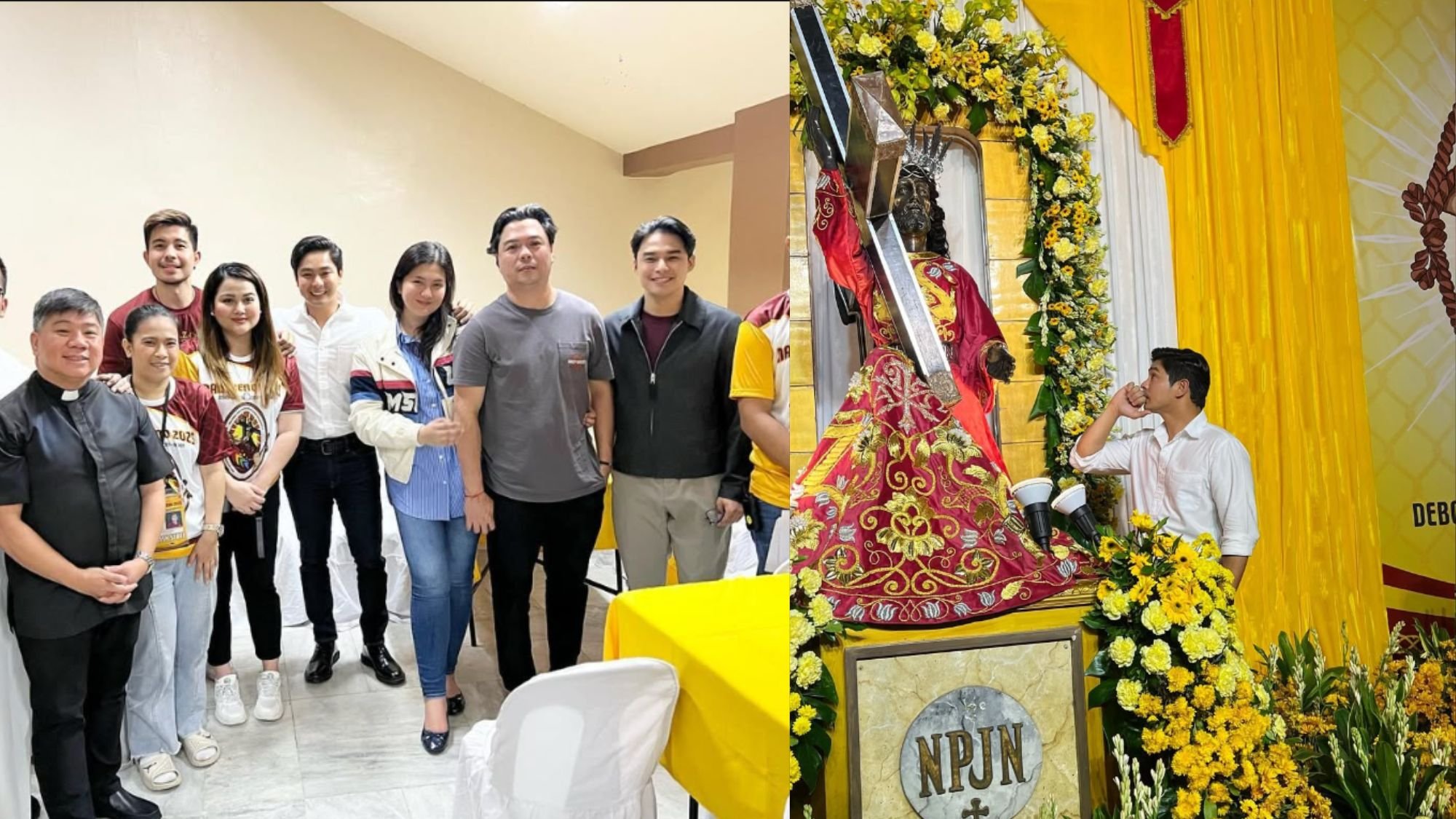 Coco Martin, joins stars in celebrating the feast of Jesus Nazarene in Quiapo 