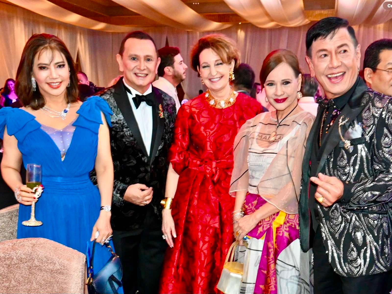 The columnist, John Gaddi, US Ambassador Mary Kay Carlson, Lilibeth Campos and Sonny Tanchanco.
