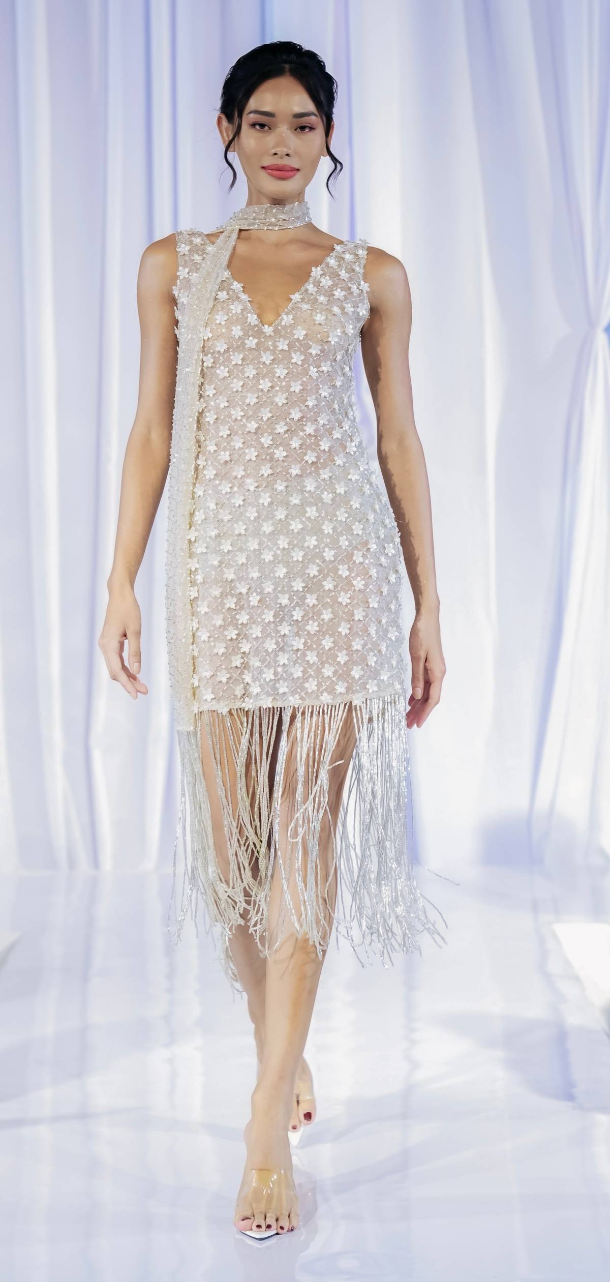 Sheer dress.