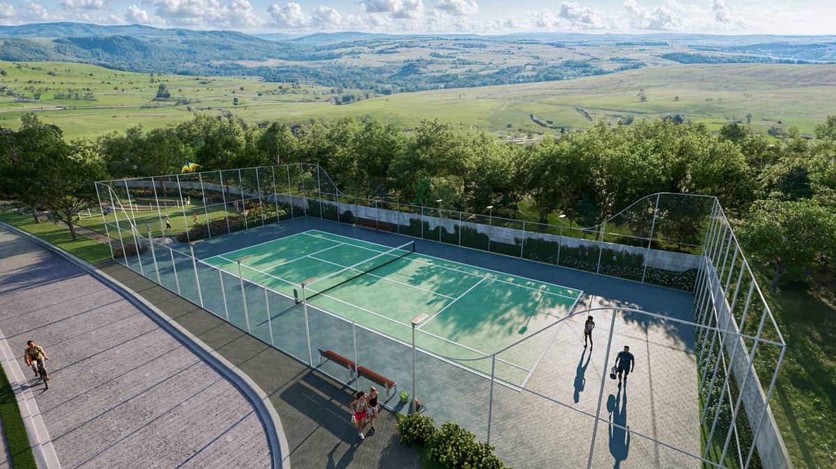 Tennis court Likha features exclusive amenities for families to enjoy and scenic strolls amidst the natural beauty of Bacolod