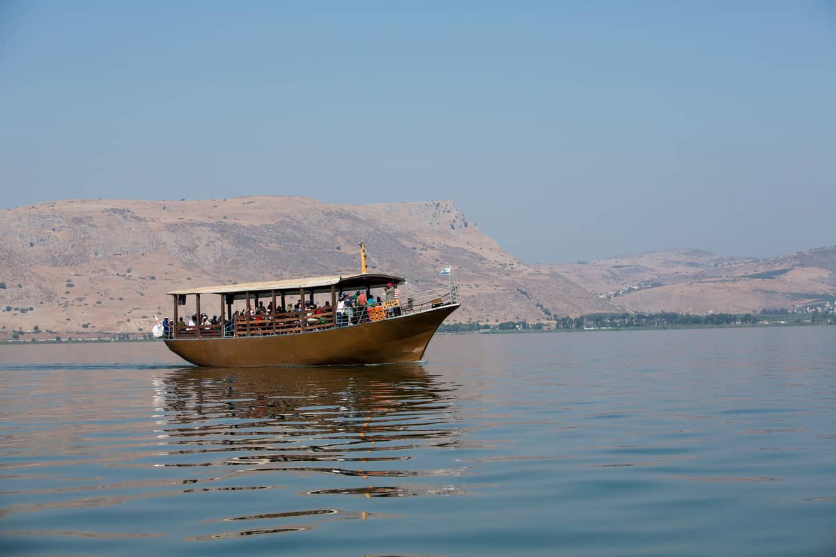 PILGRIM'S BOAT ON THE SEA OF GALILEE