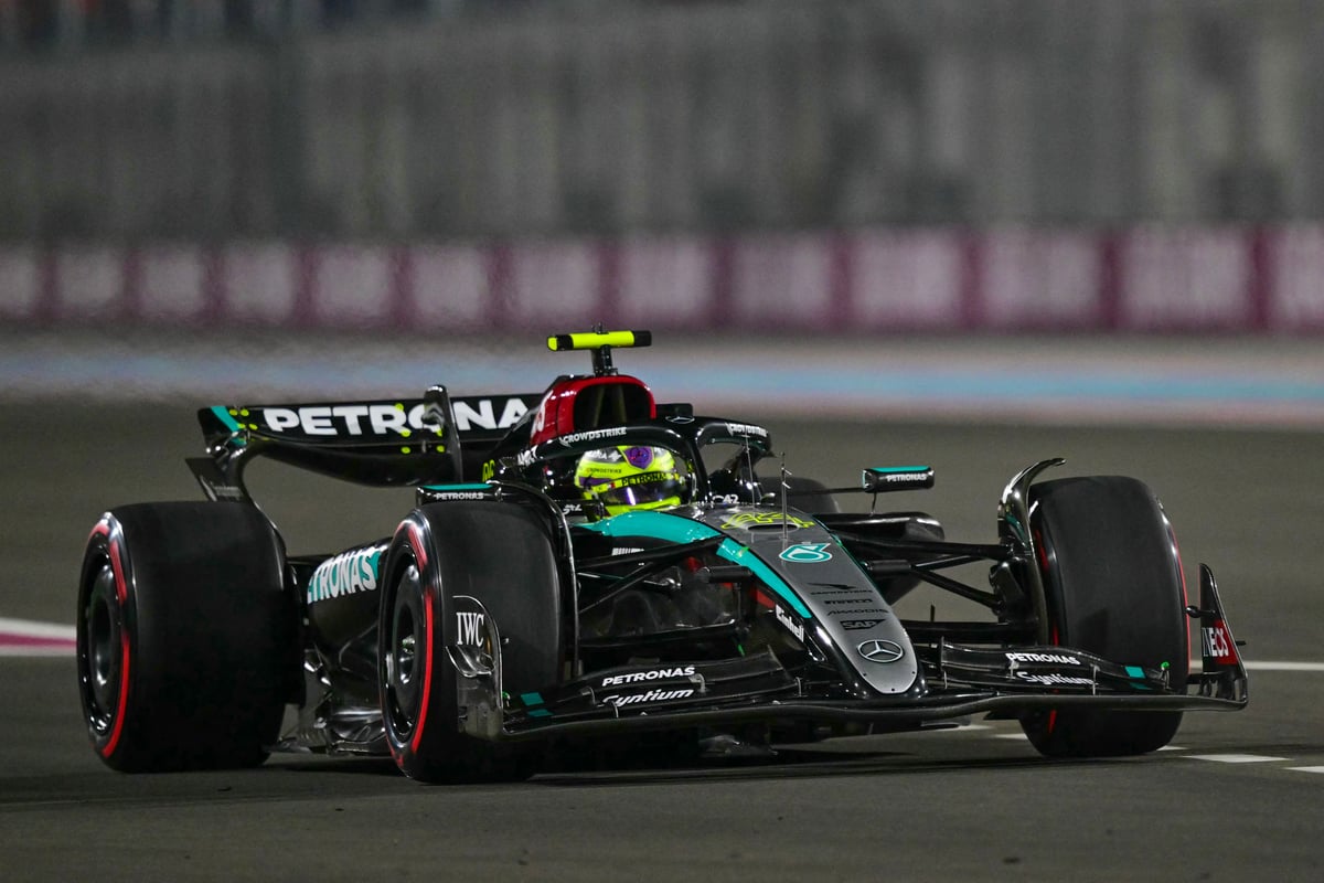 LEWIS Hamilton’s final lap in black marks his farewell to Mercedes glory as he gears up for his first Formula One season with the iconic red Ferrari.