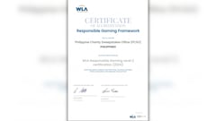 PCSO earns WLA Level 2 certification for Responsible Gaming