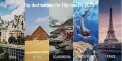Most sought-after destinations for Filipino travelers