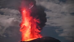 Indonesia’s Mount Ibu erupts, spews hot lava