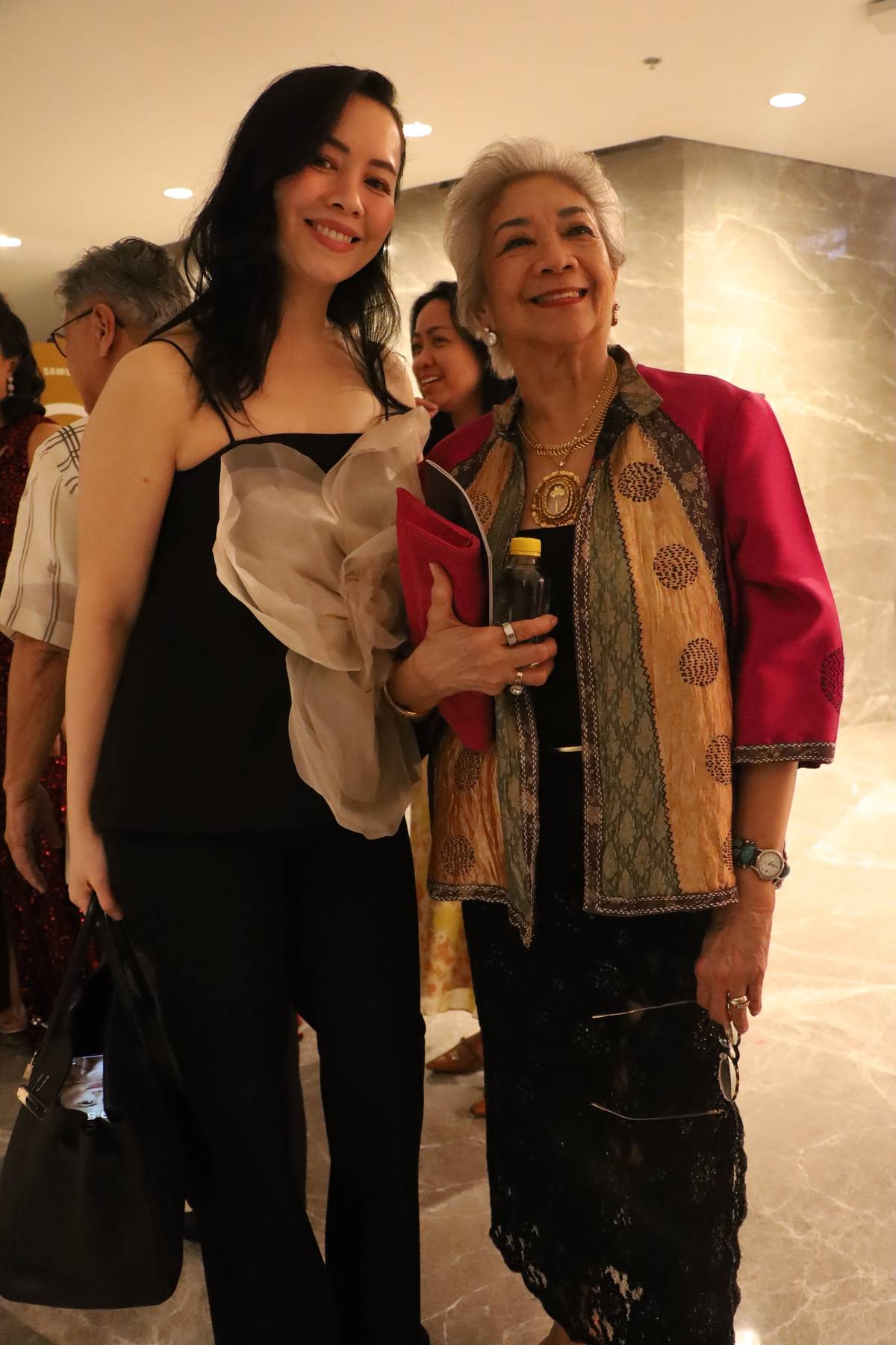 Thespian Shiela Valderrama Martinez and National Artist for Dance Alice Reyes.