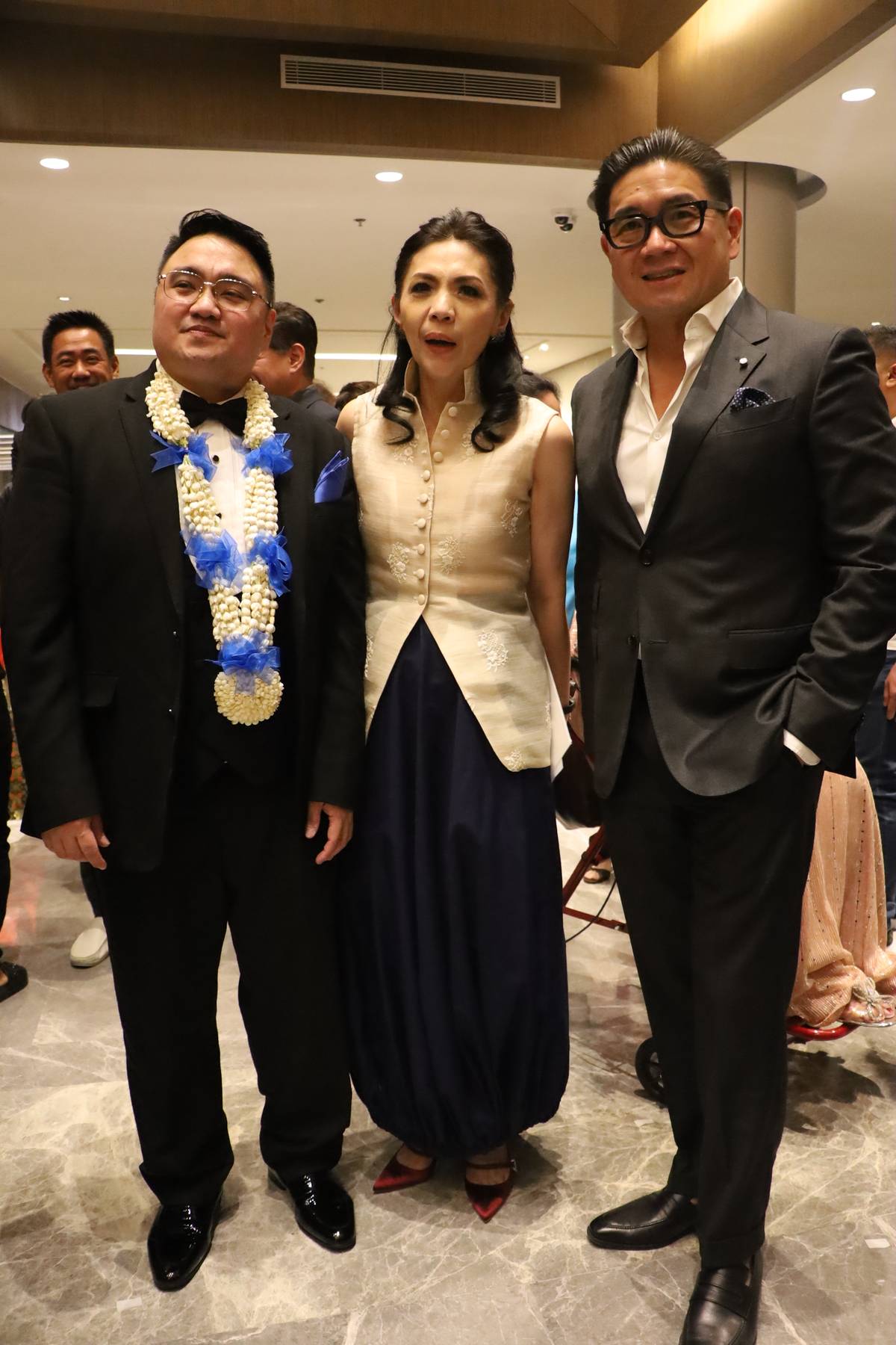 Diomedes Saraza, Jr., Kaye Tinga and PPOSI chairman Anton Huang.