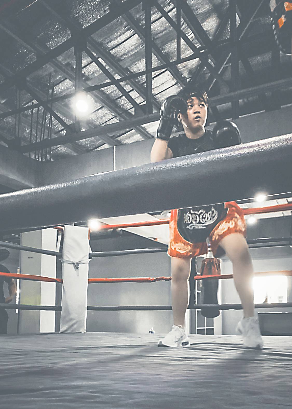 To relax, Charlie enjoys boxing.