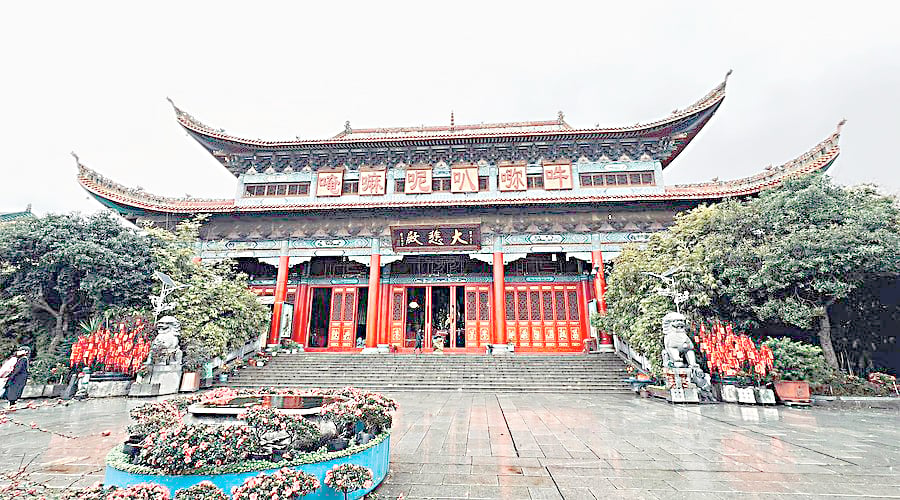 Kaifu Temple, located north of Changsha.