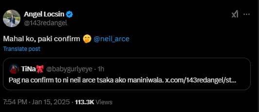 Angel Locsin X account