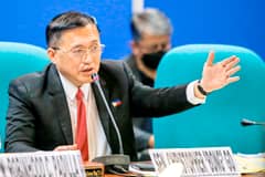 THE Committee on Health and Demography, headed by Senator Christopher 'Bong' Go, continues its inquiry into the transfer of the Philippine Health Insurance Corporation’s excess funds and the implementation of the Universal Health Care Act on Thursday.