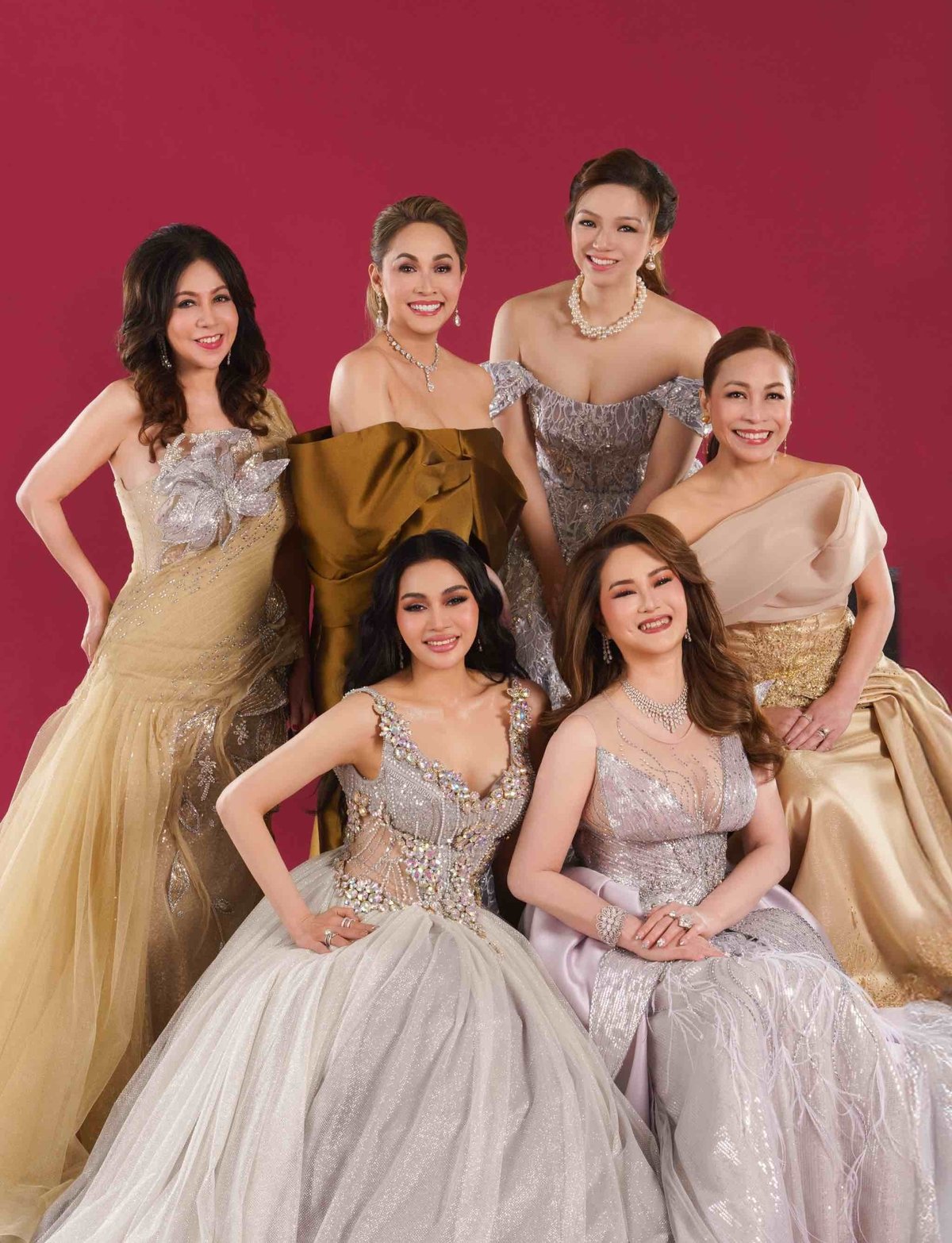 Cover girls: (Back row) Shirley Sobremonte , Doyee Tumpalan, Elaine Yu, Chaye Cabal-Revilla. (Front row) Ces Miranda and Brenda Ngo.