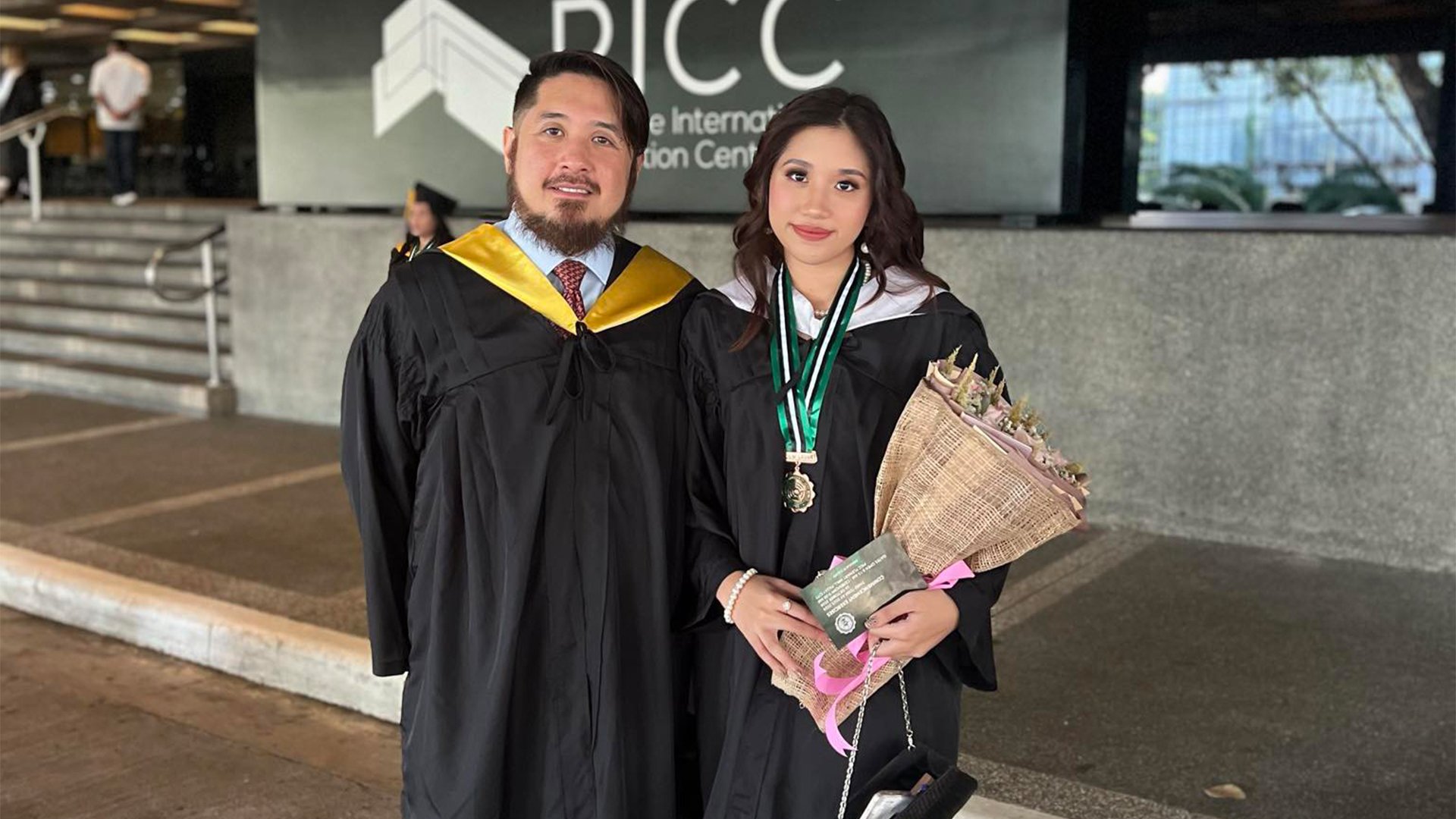 OFW father and Benildean daughter share graduation day