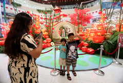 Chinese New Year display at SM North