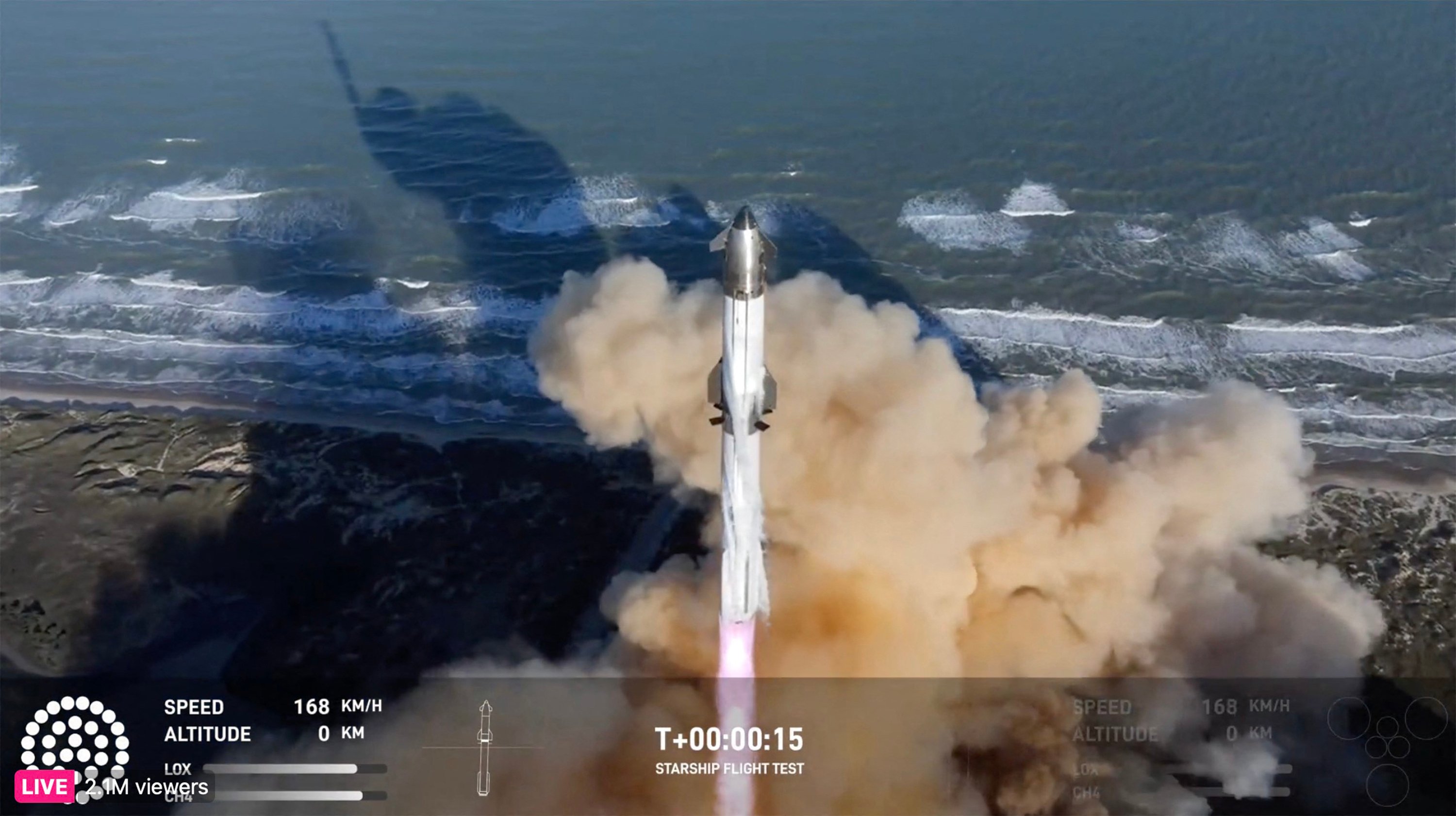 SpaceX’s upper stage explodes