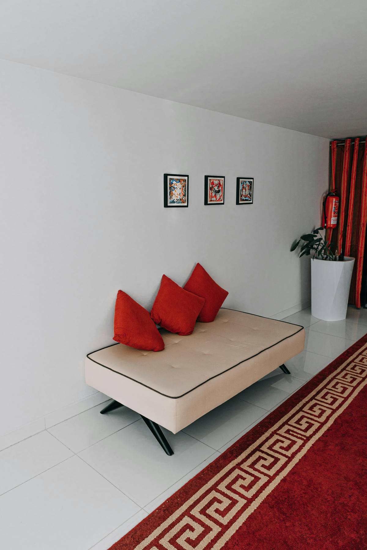 RED colors in a room bring good luck.