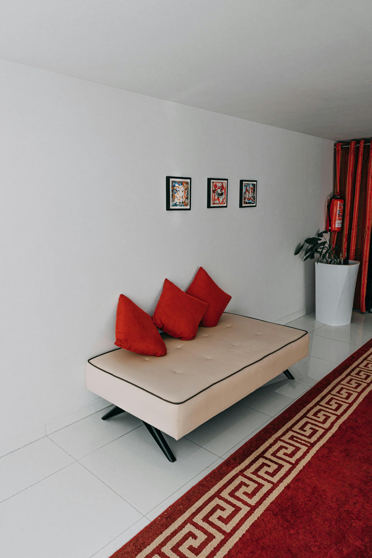 RED colors in a room bring good luck.