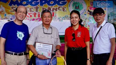A much bigger street dancing event at Mogpog, Marinduque