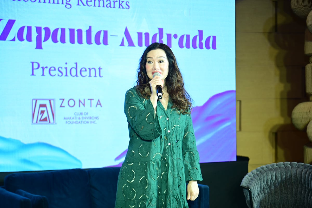 Zonta Club Makati and Environs president
Yvonne Zapanta Andrada.