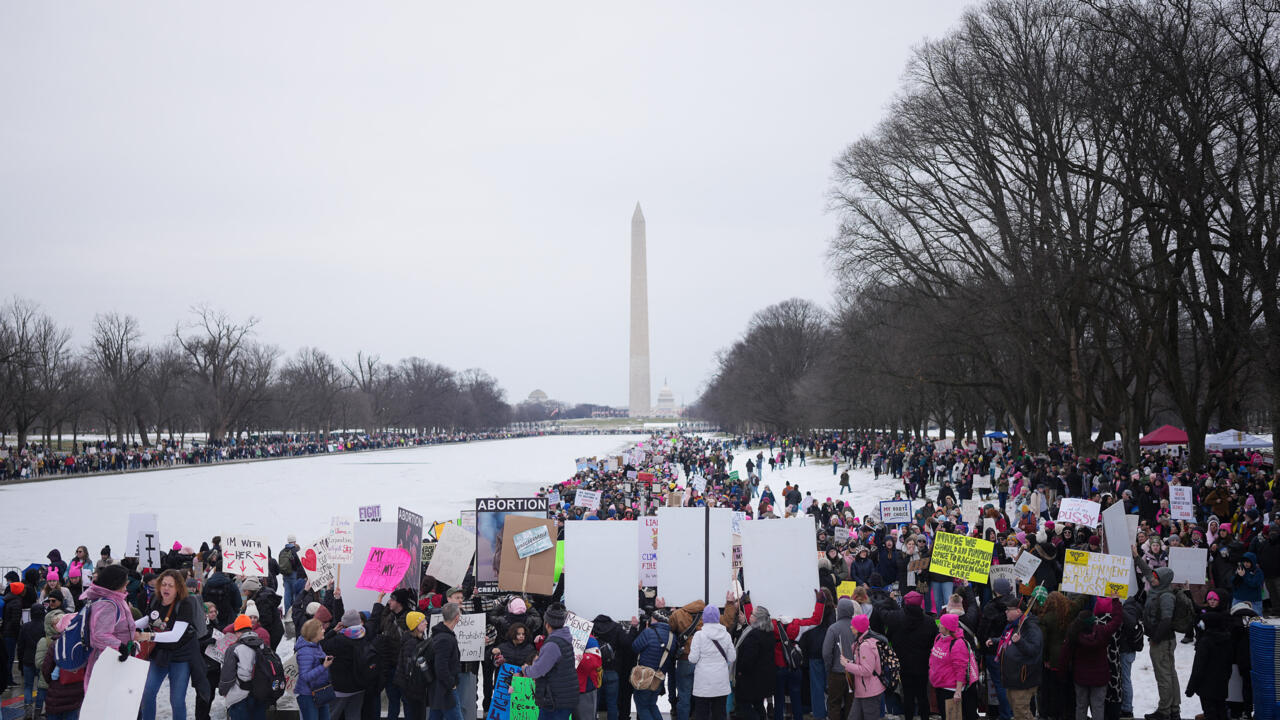 Thousands rally in Washington against Trump