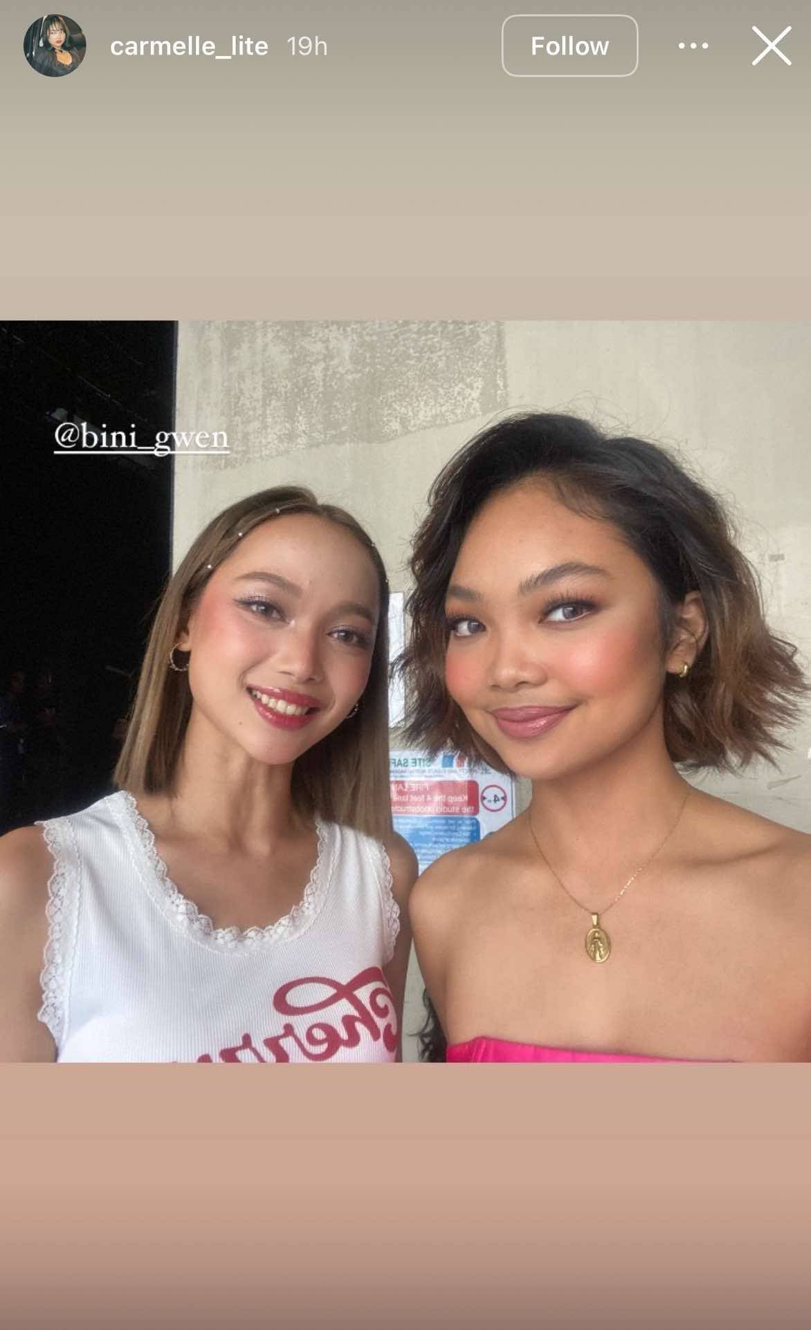 Carmelle Collado and Gwen Apuli