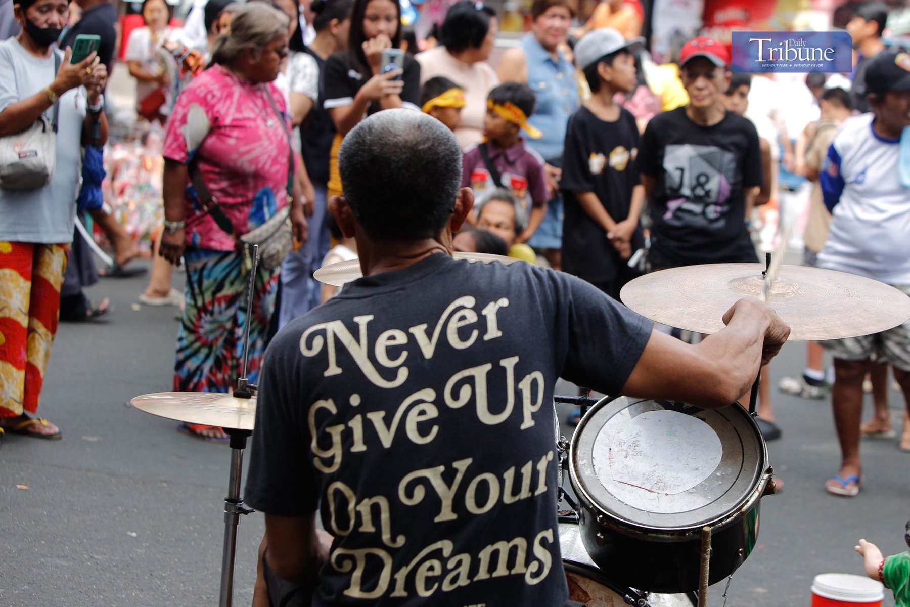 PWD buskers perform for Sto. Niño devotees at Tondo Church