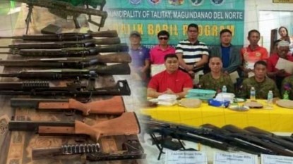 20 loose firearms surrendered in Maguindanao