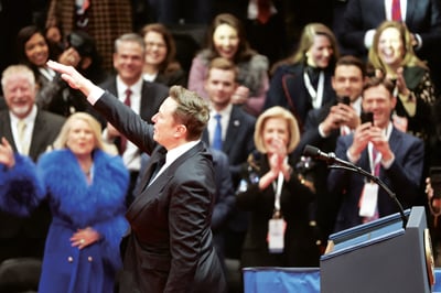 Musk salute gets mixed reactions
