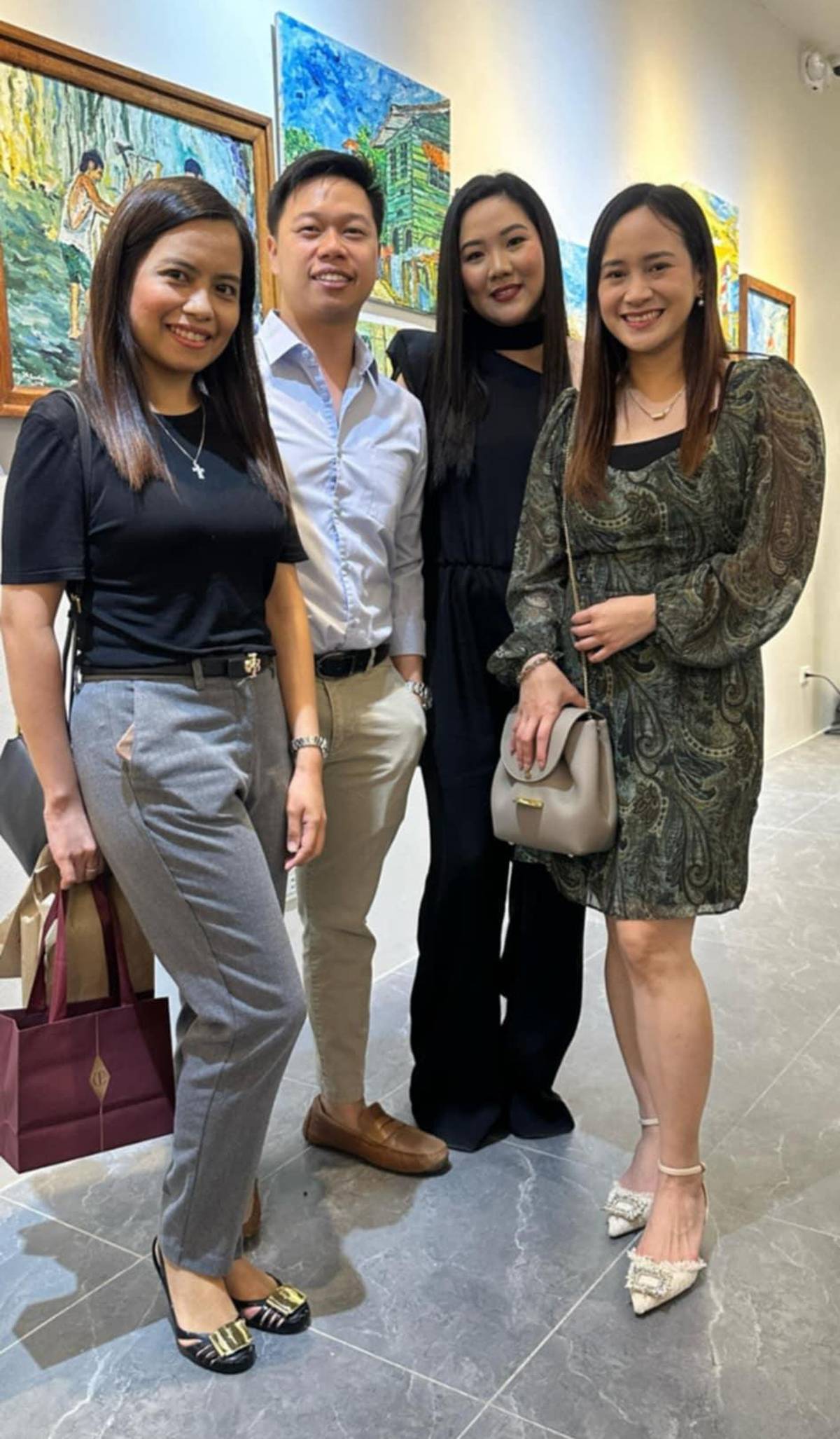 Valerie Go, third from left with doctors, Angela Cabergas, Rockford Lance and Jan Carrera.