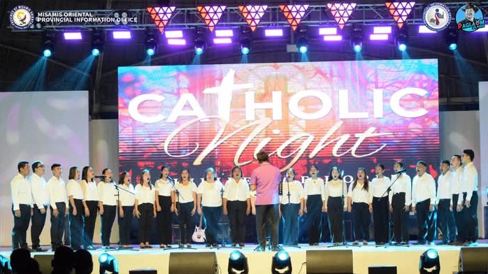 Catholic night in Tagoloan town