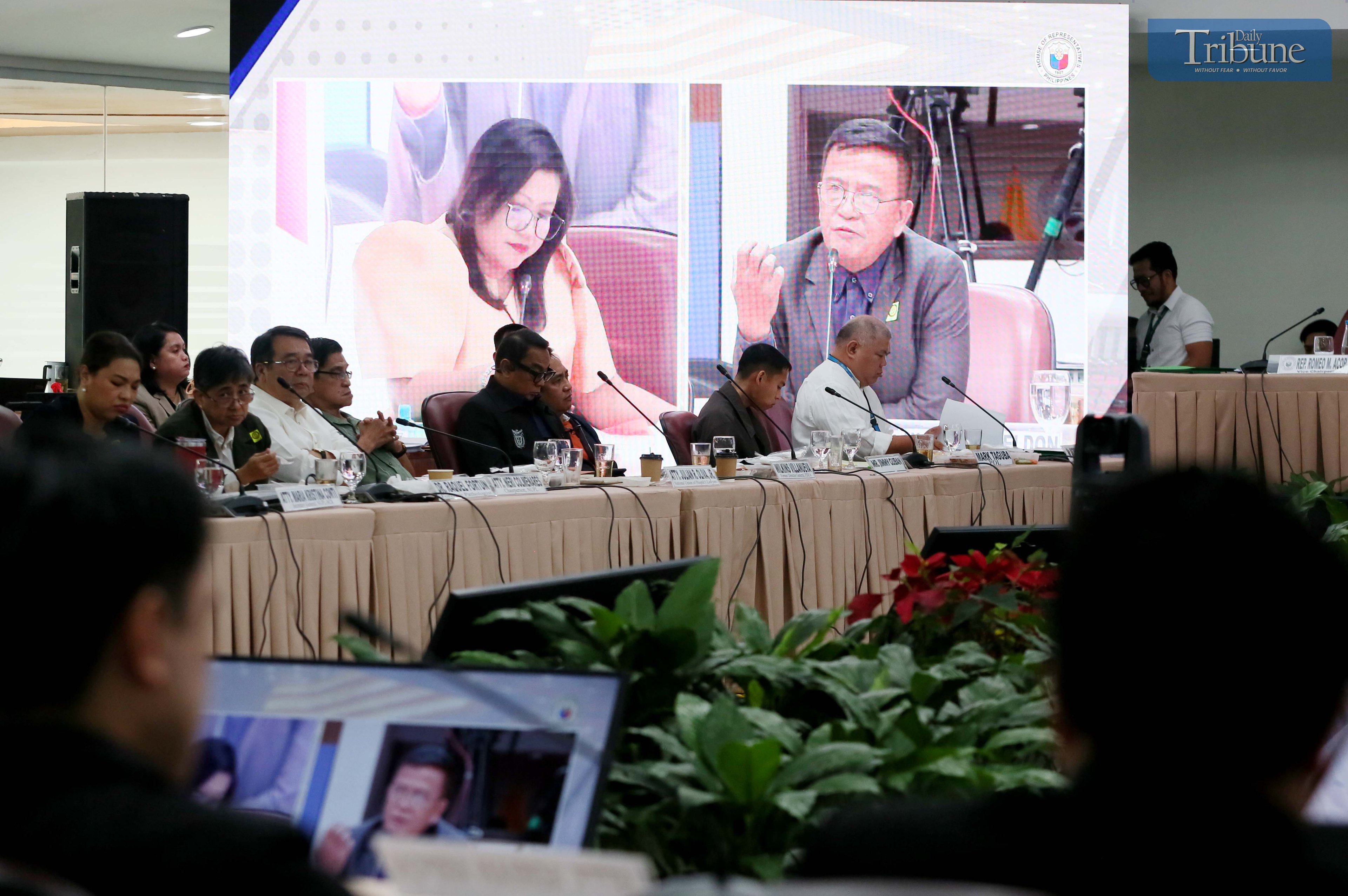Former Customs Commissioner Nicanor Faeldon faces questioning at the House of Representatives on Tuesday, 21 January 2025.
