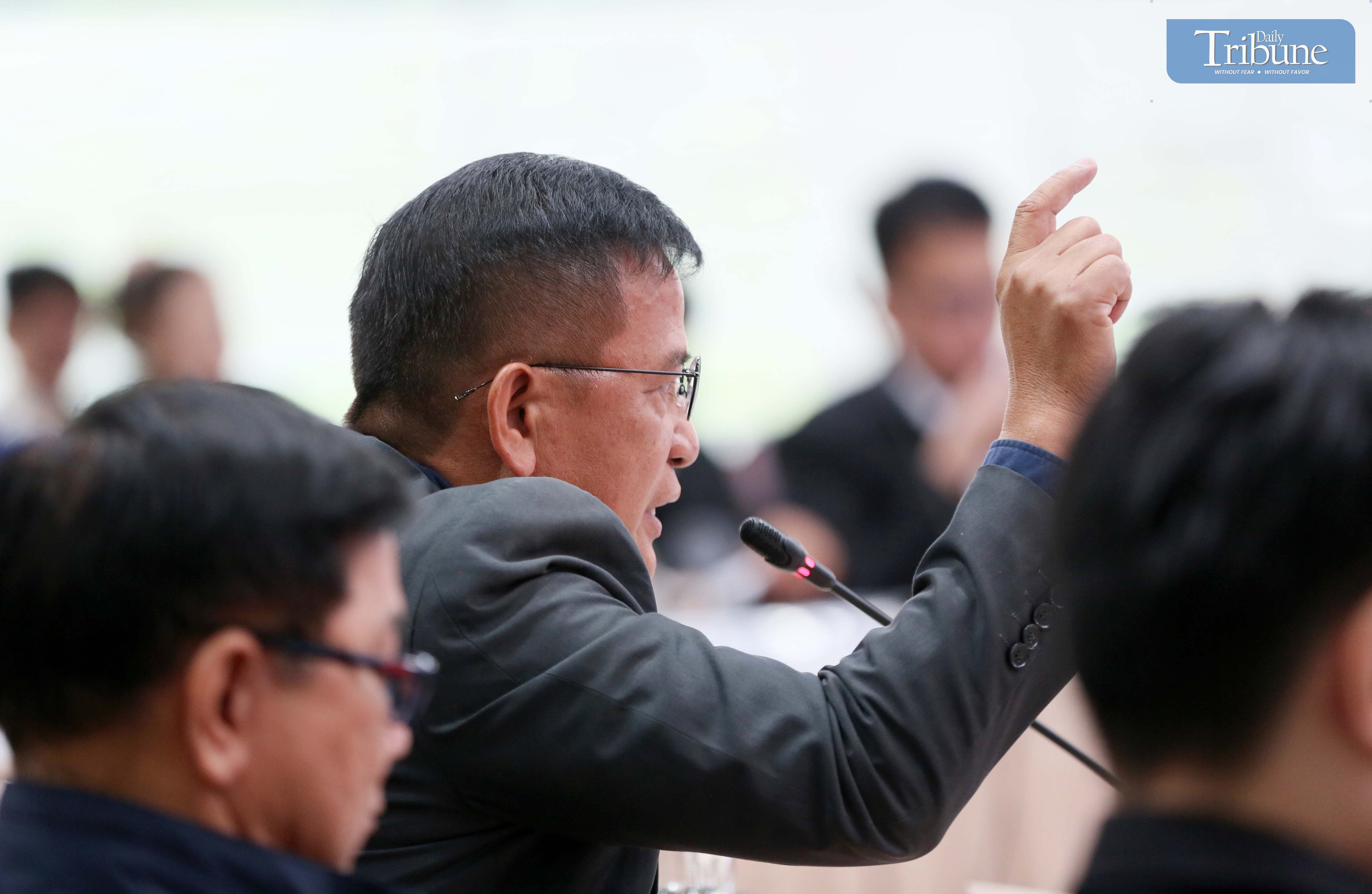 Former Customs Commissioner Nicanor Faeldon faces questioning at the House of Representatives on Tuesday, 21 January 2025.