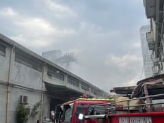 Blaze razes Bambang warehouse